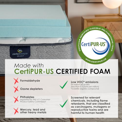 Queen 3 Inch Cooling Memory Foam Mattress Topper A313