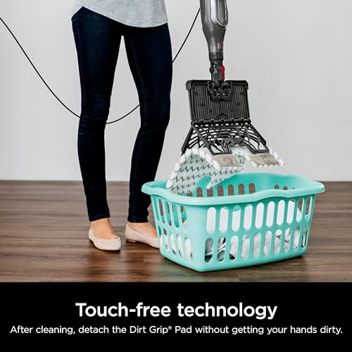 White Steam Mop with 2 Washable Pads I627
