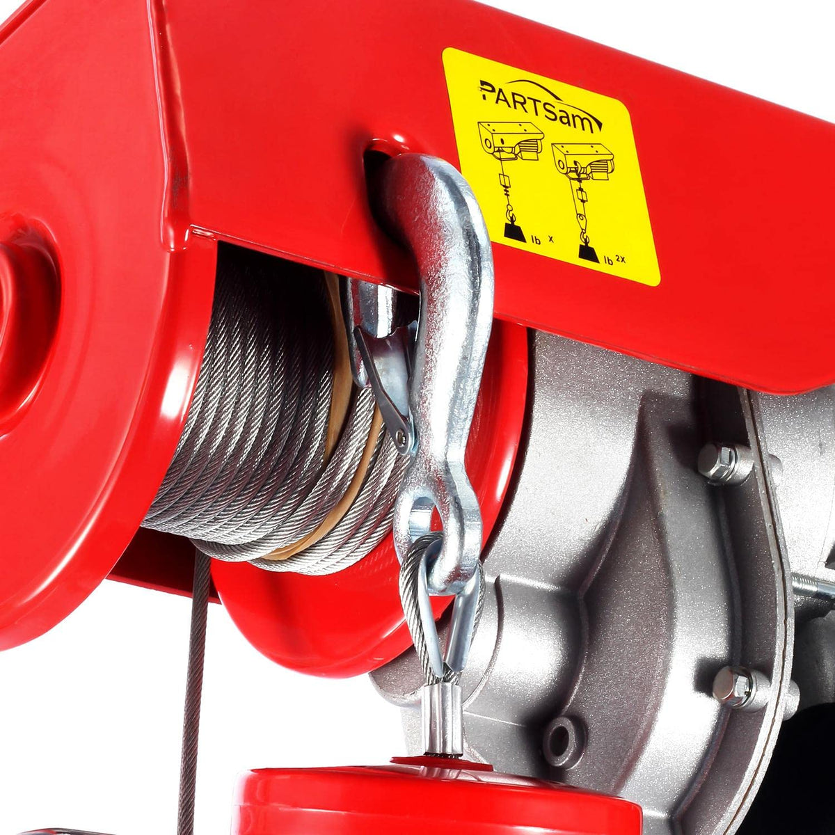 440lbs Automatic Electric Cable Hoist with Wireless Remote Control 120V Overhead Winch, 38ft Lifting Height W3471