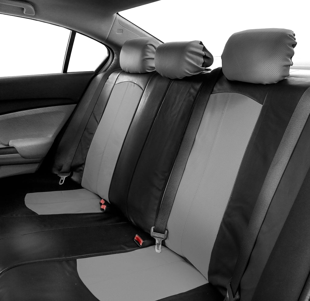 Perforated Leatherette Full Set Car Seat Covers K2867