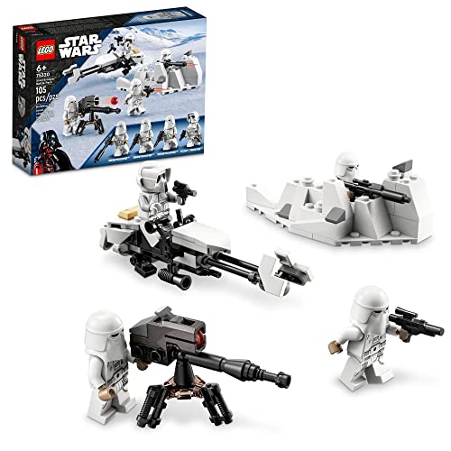 LEGO Star Wars Snowtrooper Battle Pack 75320 Set, Building Toy with 4 Figures, Blasters and Speeder Bike M584