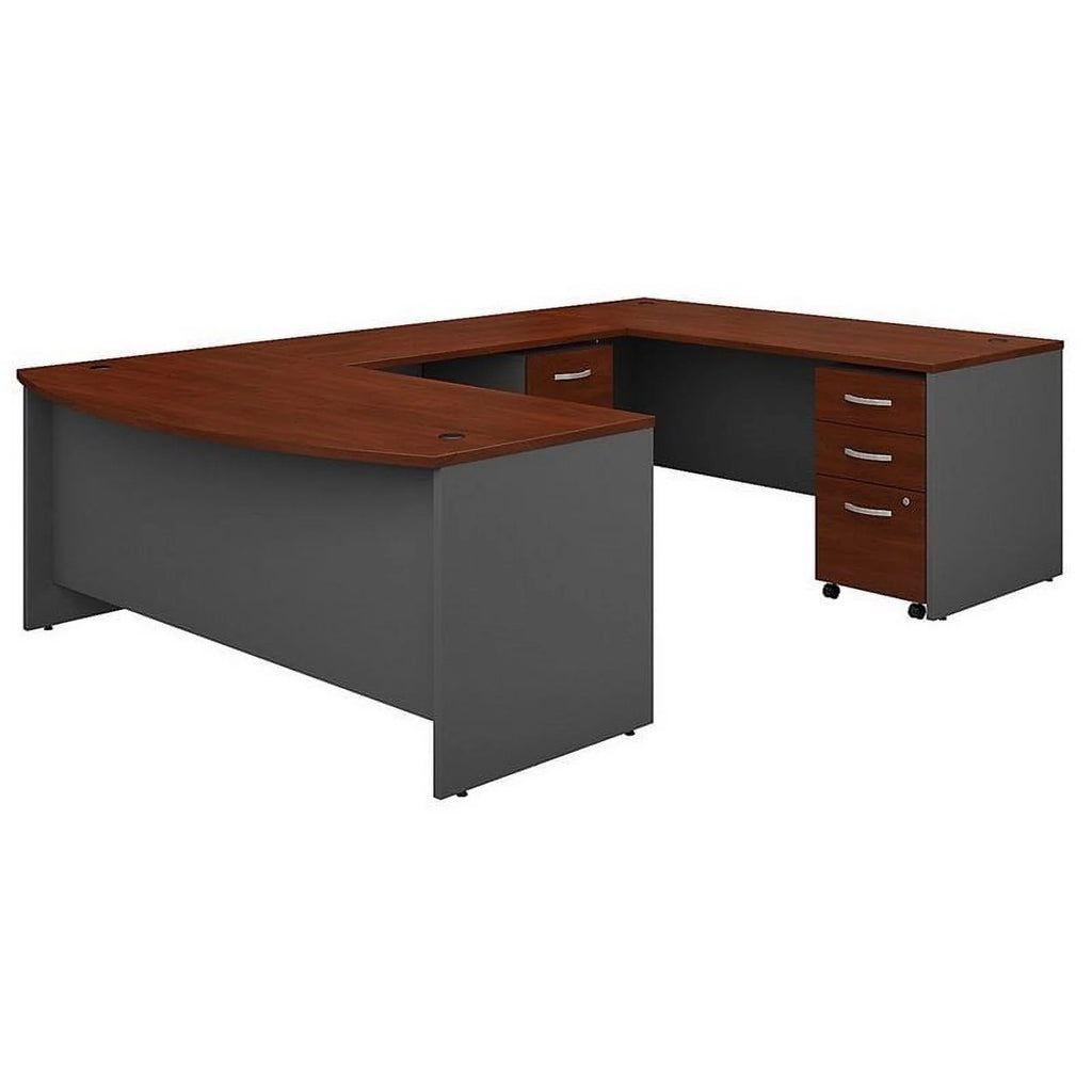 72" U-Shaped Desk with Pedestal D71318