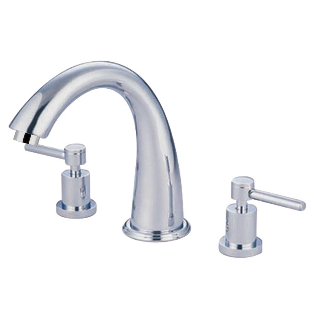 Satin Nickel Two-Handle Roman Tub Filler A963289