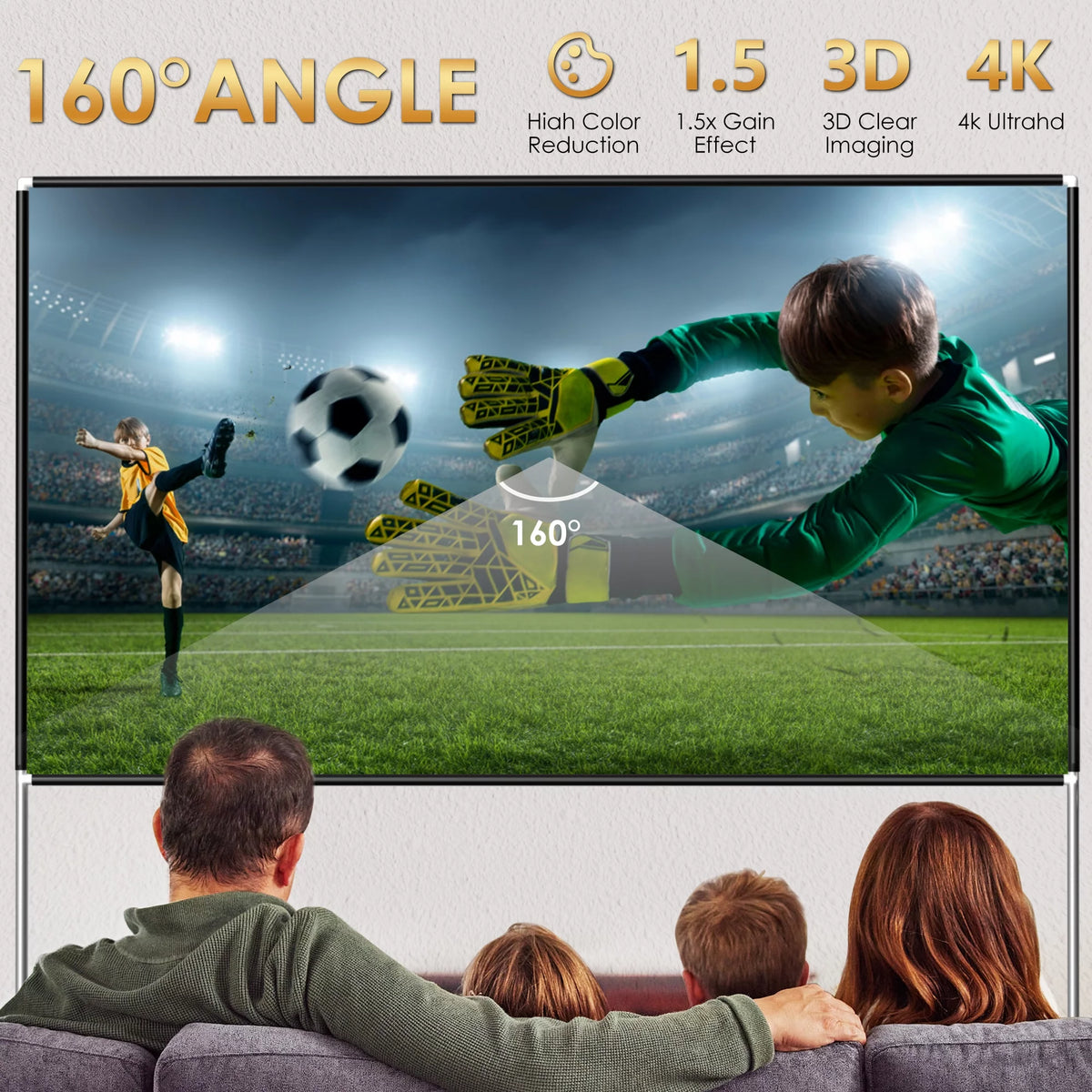 100inch Portable Projector Screen with Stand B713