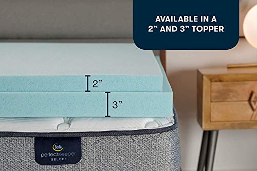 Queen 3 Inch Cooling Memory Foam Mattress Topper A313