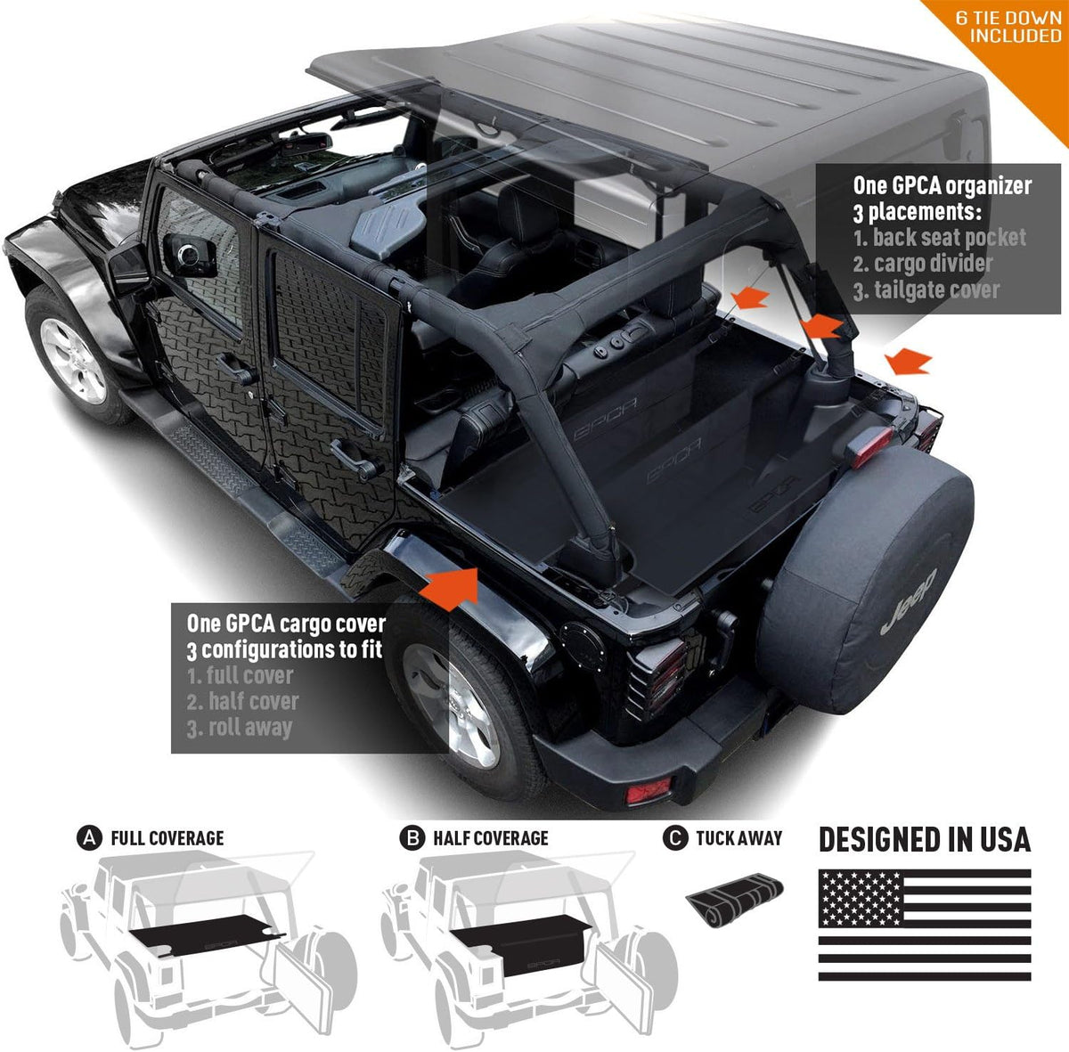 Cargo Cover and Cargo Organizer Tailgate Cover I415