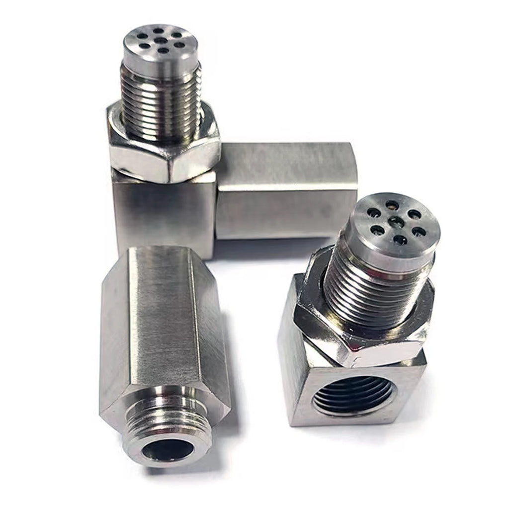 5 Pcs M18x1.5 90-Degree 304 Stainless Steel 02 Sensor Adapter M67136