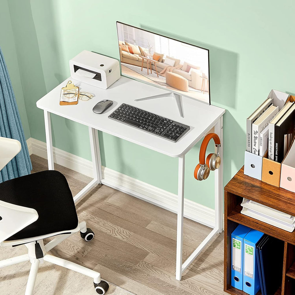 Folding Desk 31.5" Oak White I59460