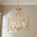 5-Light Crystal Drum Chandelier X938