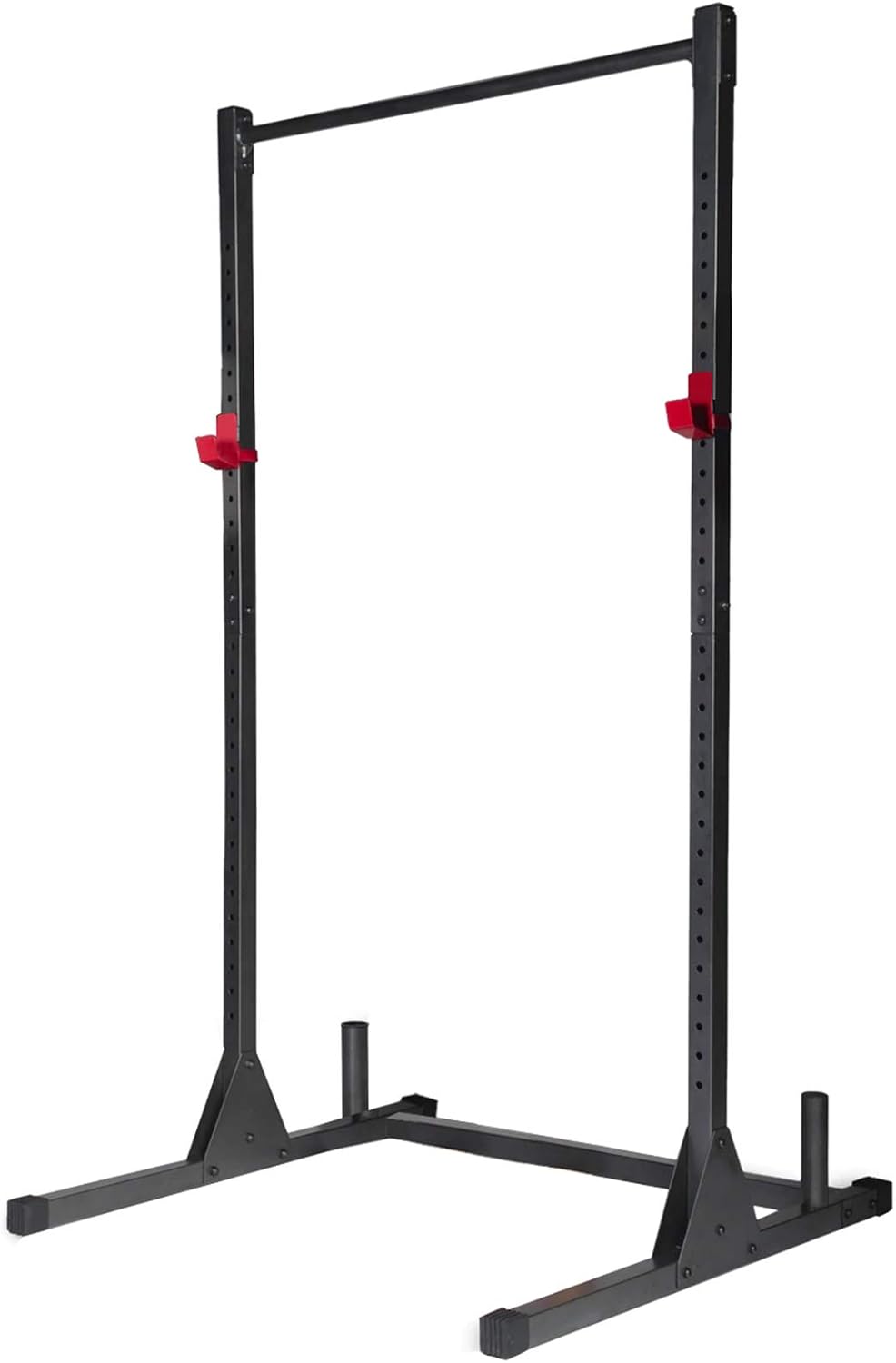 Adjustable Power Cage Squat Rack Stand with J-Hooks H340999