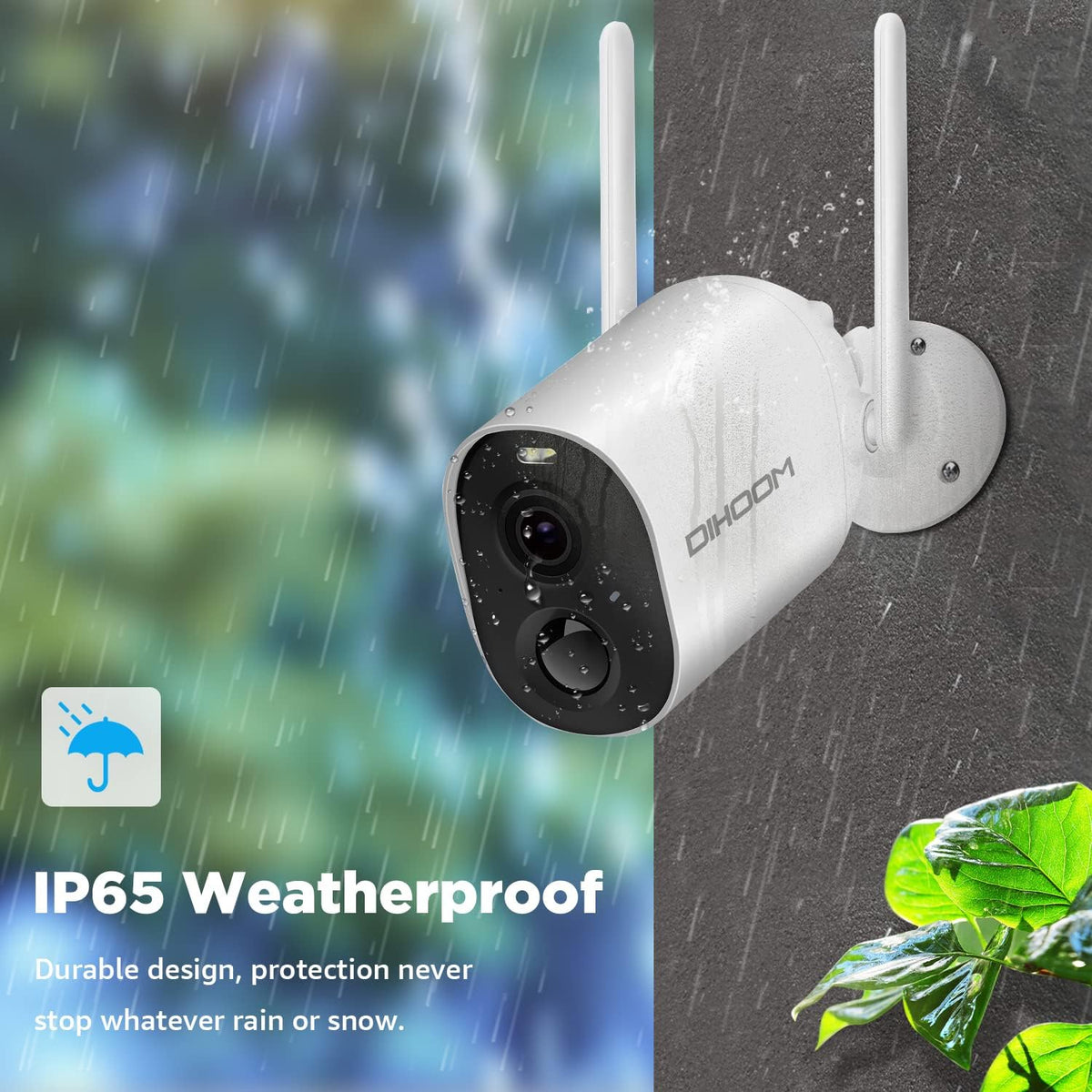 Rechargeable Battery Powered Security Camera with Color Night Vision V357474