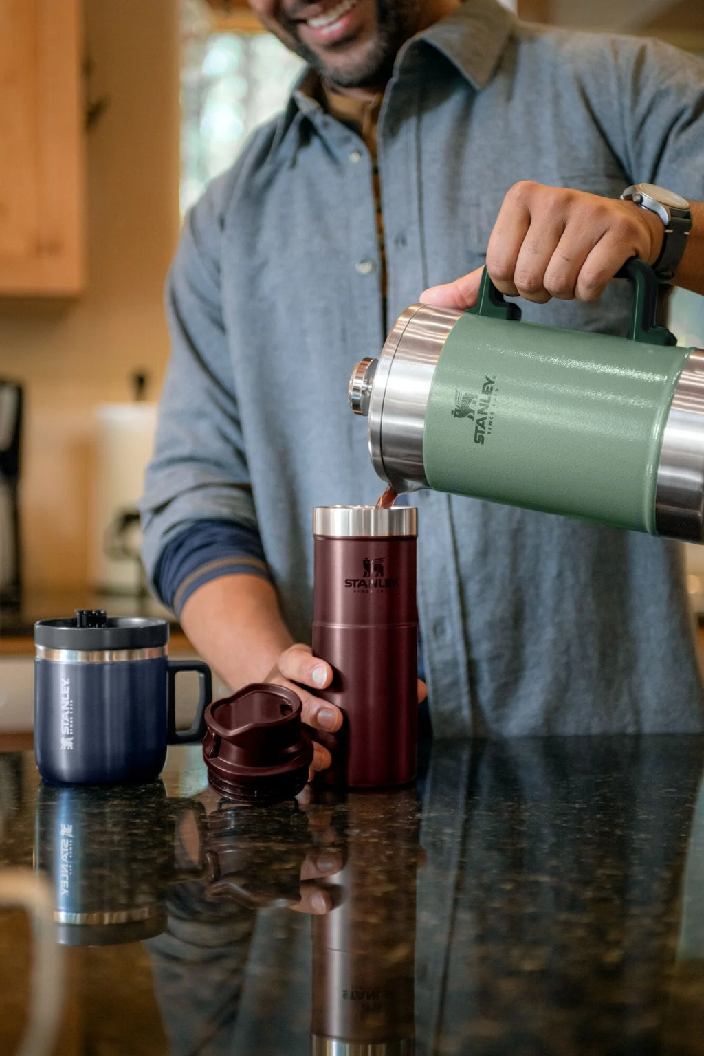 Stainless Steel Coffee French Press 48 oz C47045