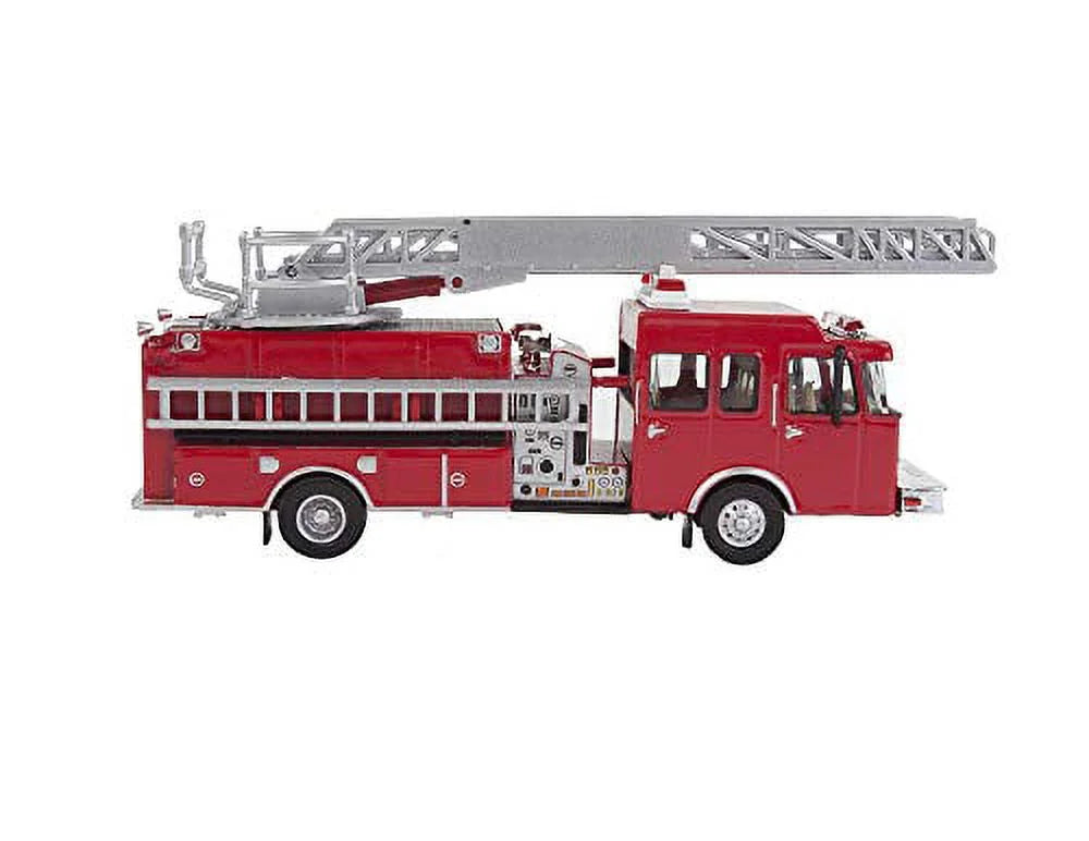 HO Scale Fire Department Ladder Truck Red Emergency Vehicle F231