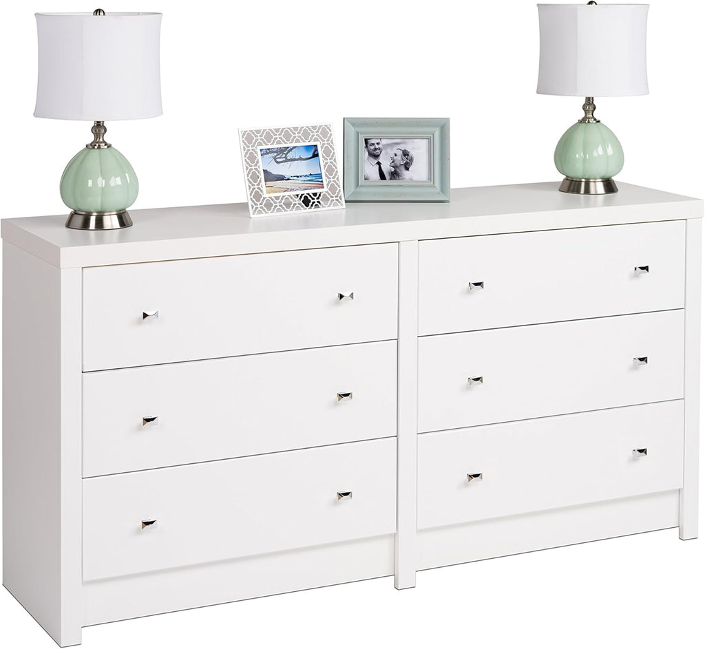 White 6-Drawer Dresser O769