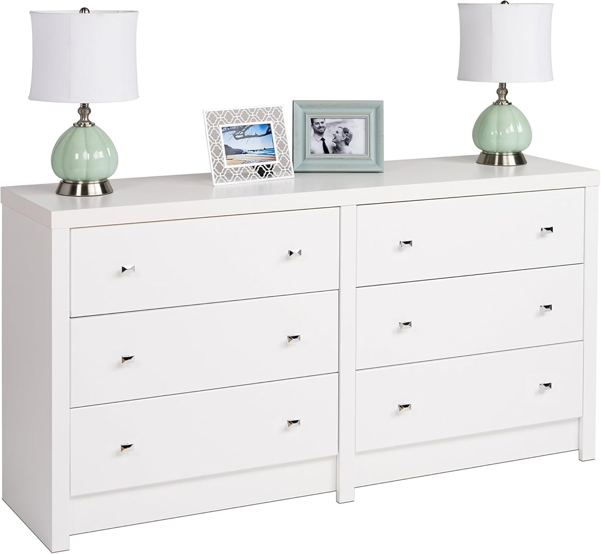 White 6-Drawer Dresser O769