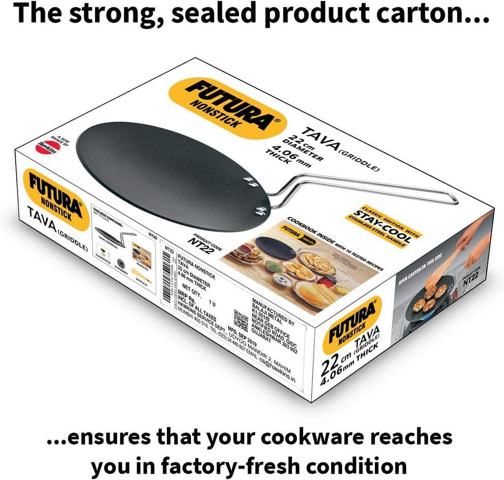 Concave Tava Griddle with Steel Handle, 8.5-Inch K71593