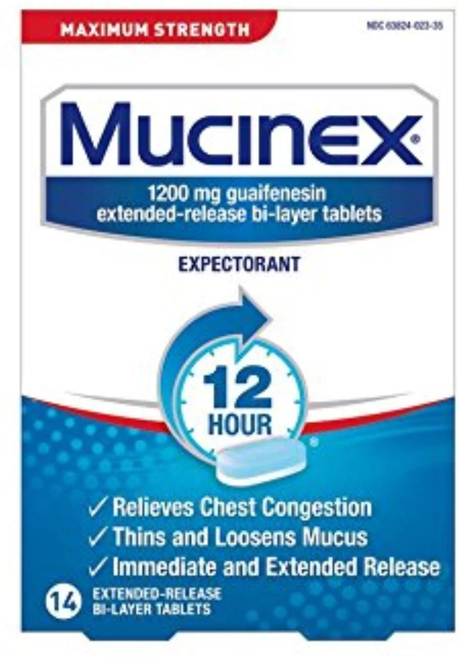 Max Strength Chest Congestion Expectorant Tablets, 14ct B3859
