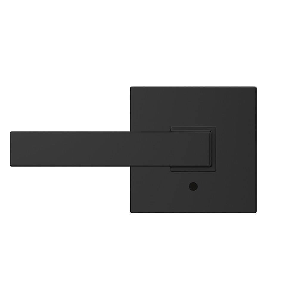 Matte Black Passage and Privacy Lever Lock J834502