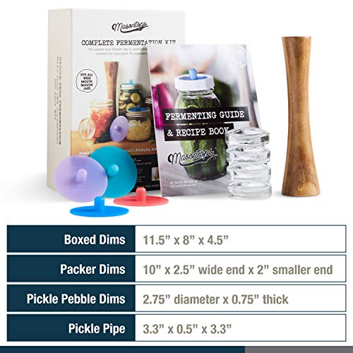 Fermentation Jar Starter Set with Mason Jar, Lids & Weight F354784