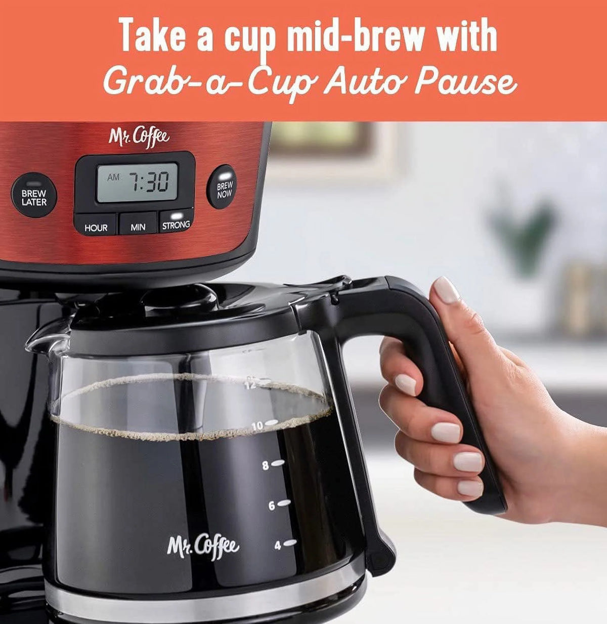 12-Cup Programmable Stainless Steel Coffeemaker F9364