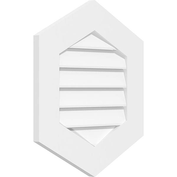 Vertical Peaked Surface Mount PVC Gable Vent G675229