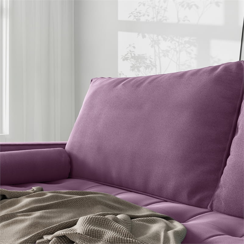Purple Velvet Loveseat B42534