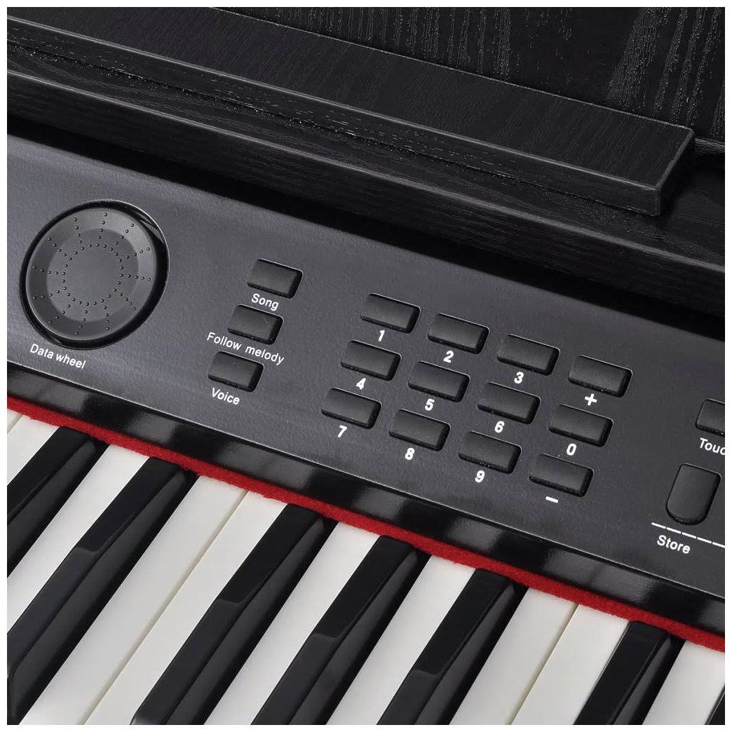 88-Key Digital Piano with Pedals Black H521