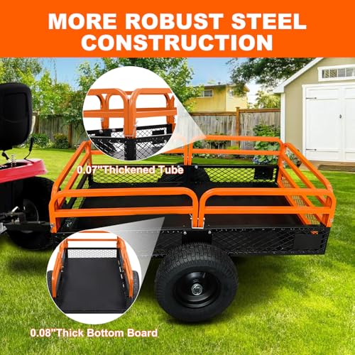 Heavy Duty Steel Utility Garden Cart with Removable Sides R843