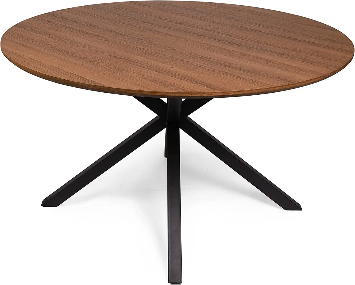 Mid-Century Modern Round Dining Table for 4-6 T8232