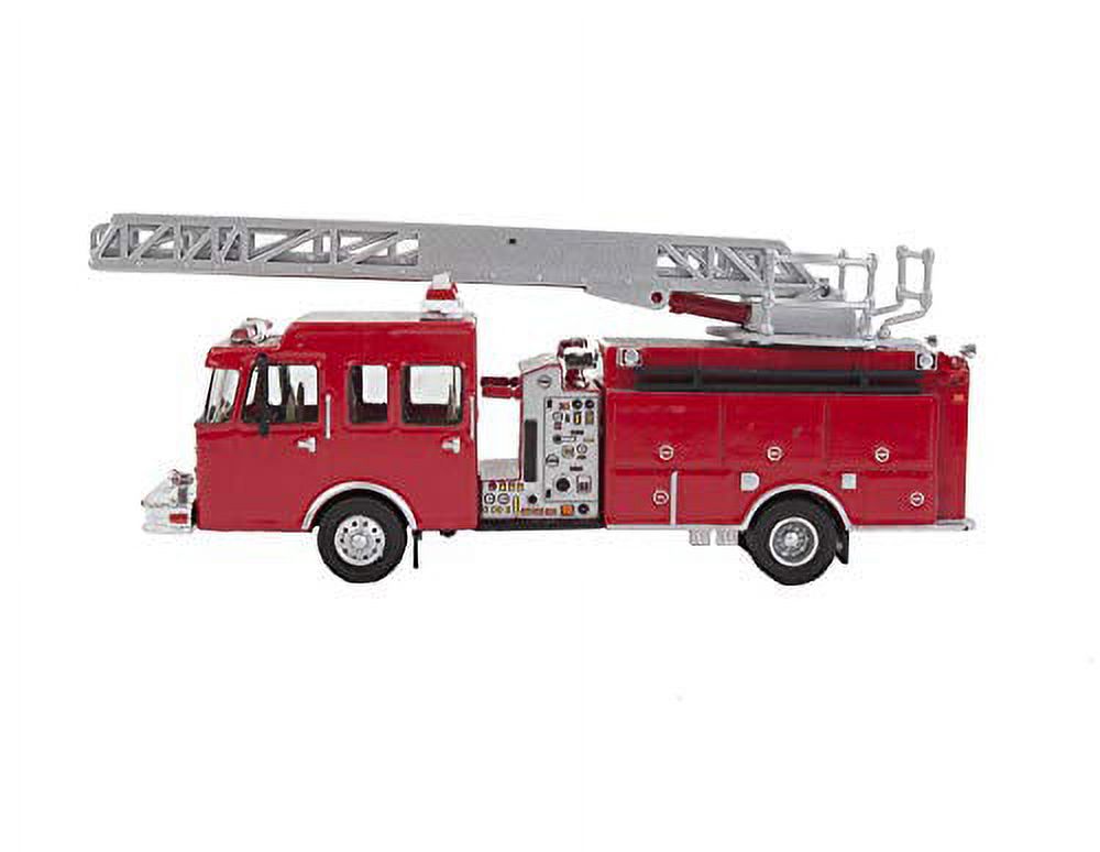 HO Scale Fire Department Ladder Truck Red Emergency Vehicle F231