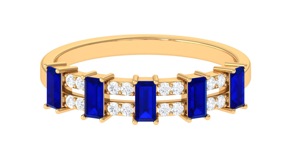 14K Yellow Gold Eternity Ring with Diamond N2171