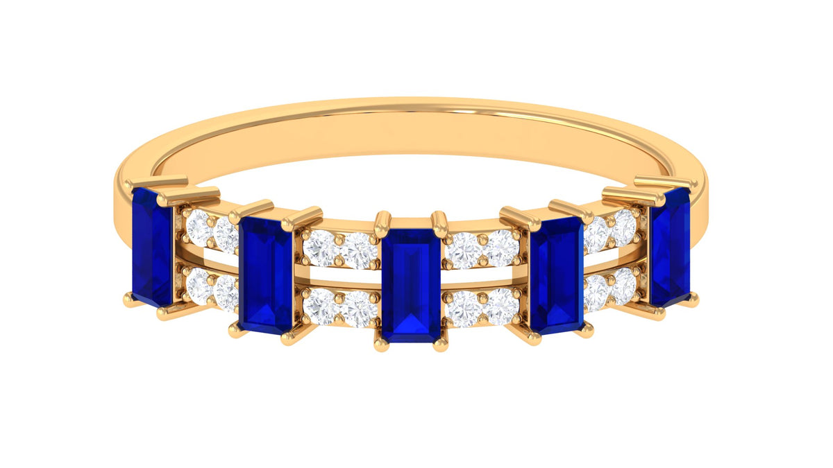 14K Yellow Gold Eternity Ring with Diamond N2171