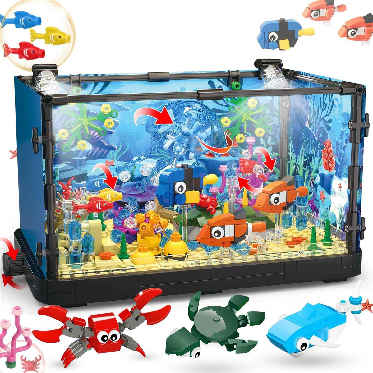 Fish Tank Building Block Aquarium Z626