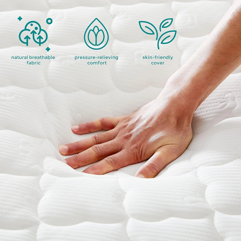 Queen 10 Inch Hybrid Mattress with Pocket Coils Y7630