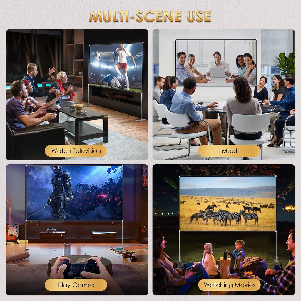 100inch Portable Projector Screen with Stand B713