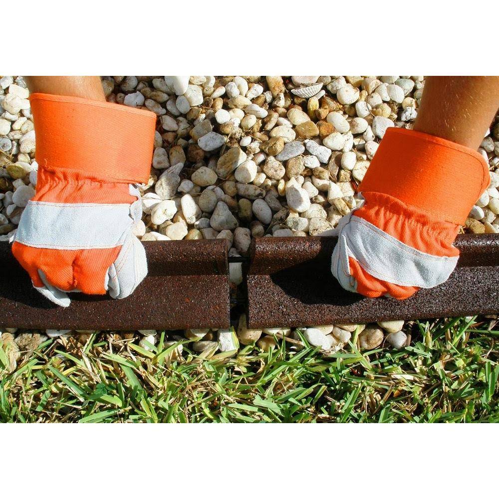 Green Rubber Landscape Edging 48-Count B96628