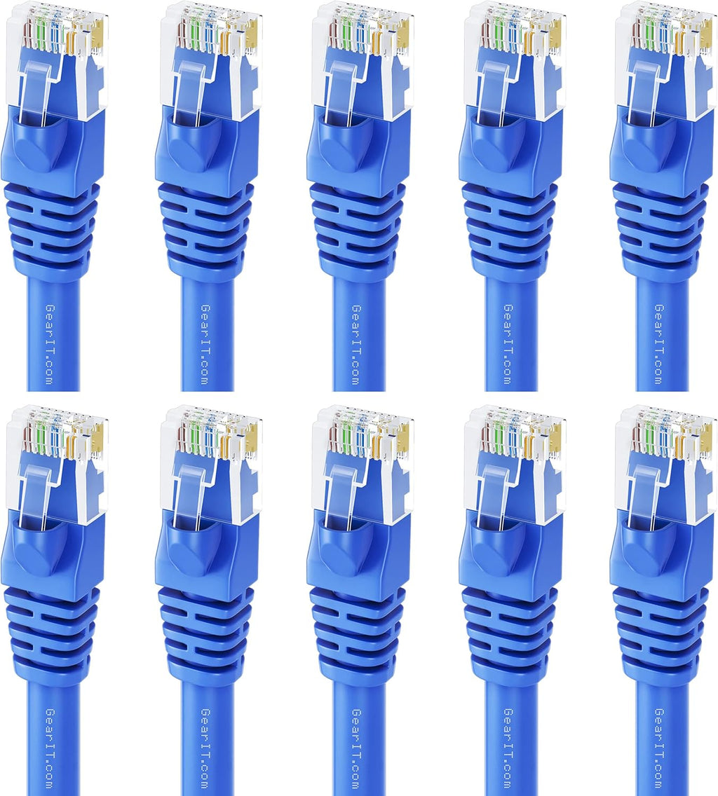 Cat 6 Ethernet Cable 1 ft 50-Pack Blue O841380