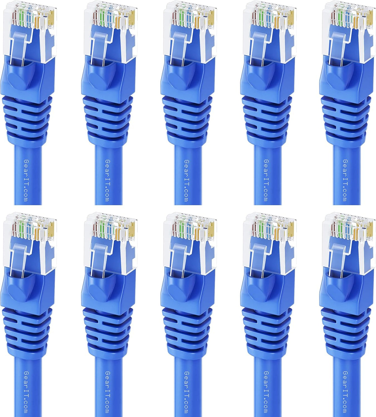 Cat 6 Ethernet Cable 1 ft 50-Pack Blue O841380