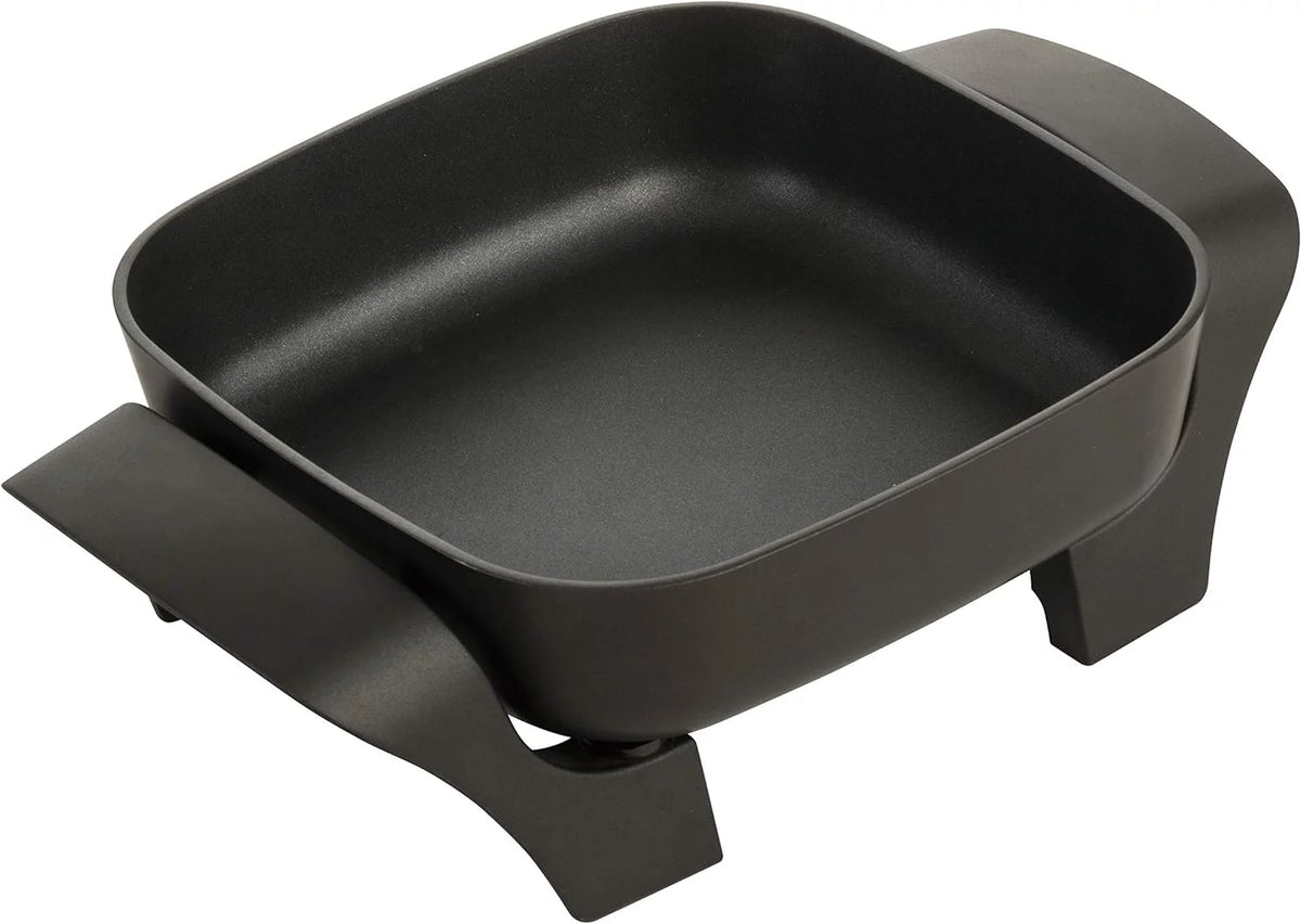 8-Inch Nonstick Electric Skillet With Glass Lid, Black P6192