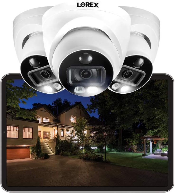 4k Wired Security Camera System, 3TB 16 Channel DVR, 8 Bullet Cameras, 4 Dome Cameras T9525
