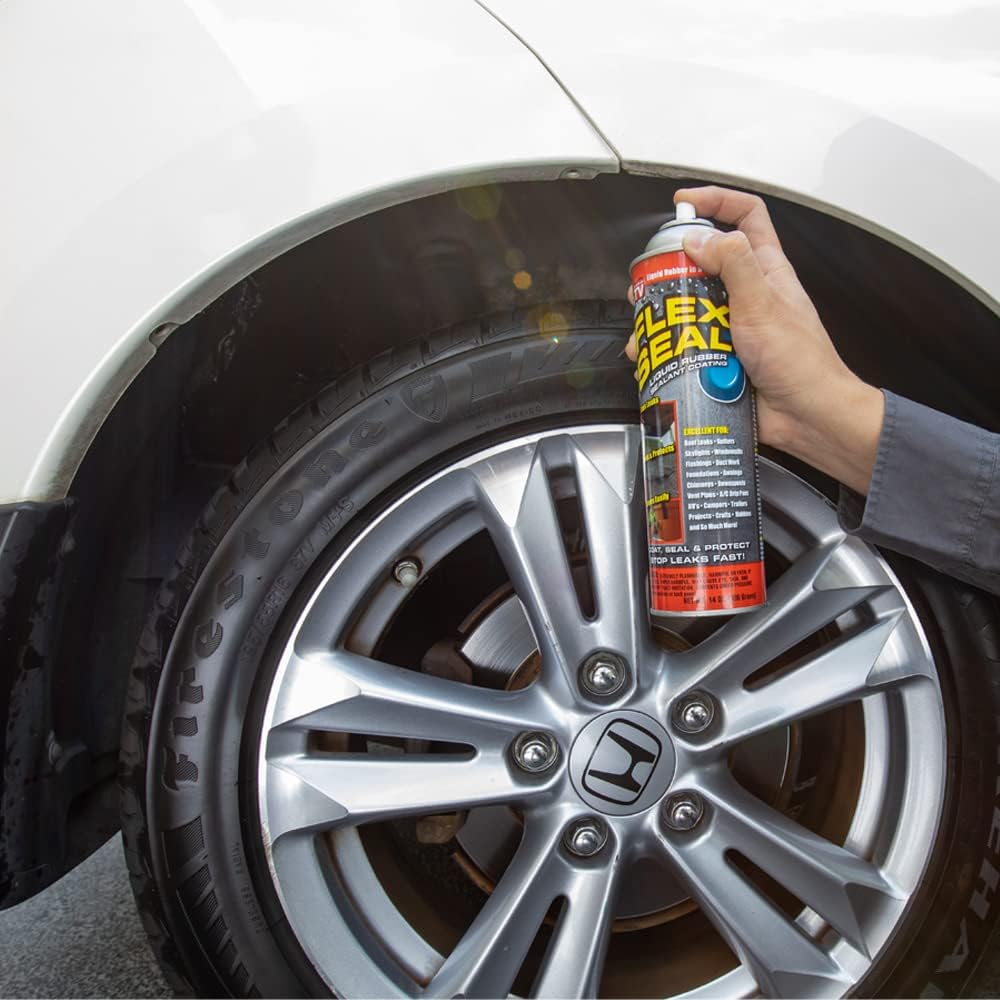 14 oz 2-Pack Black Waterproof Rubber Spray Sealant Coating T23253