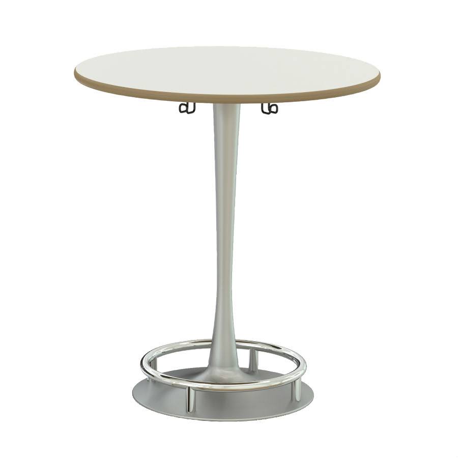 White & Silver Collision Table L986174