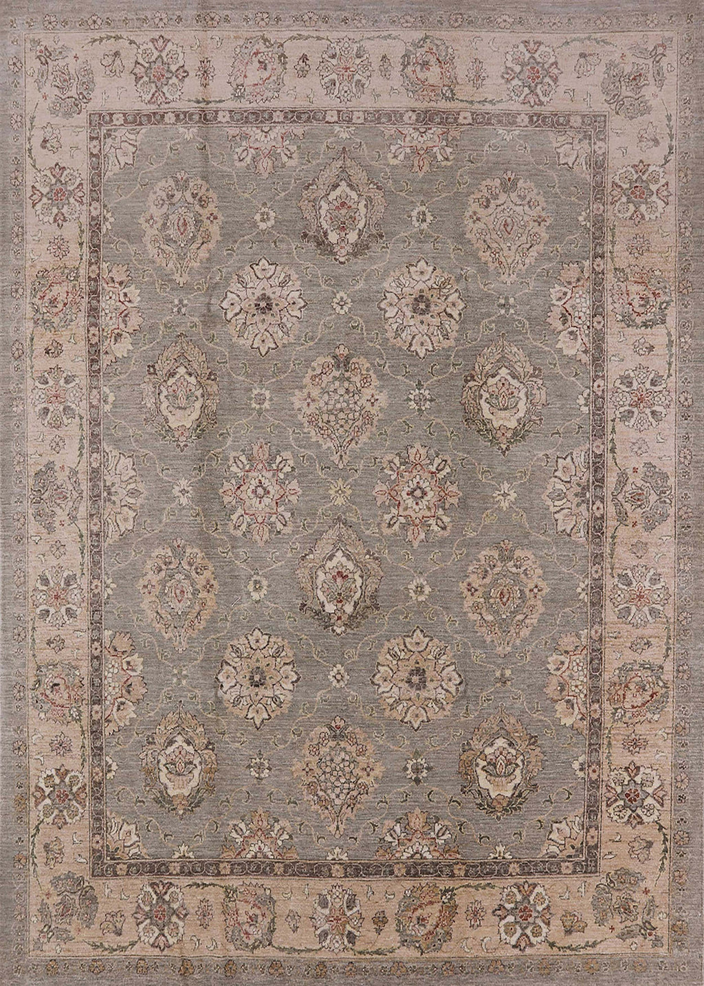 Dark Almond Brown Rectangle Oriental Area Rug B647216