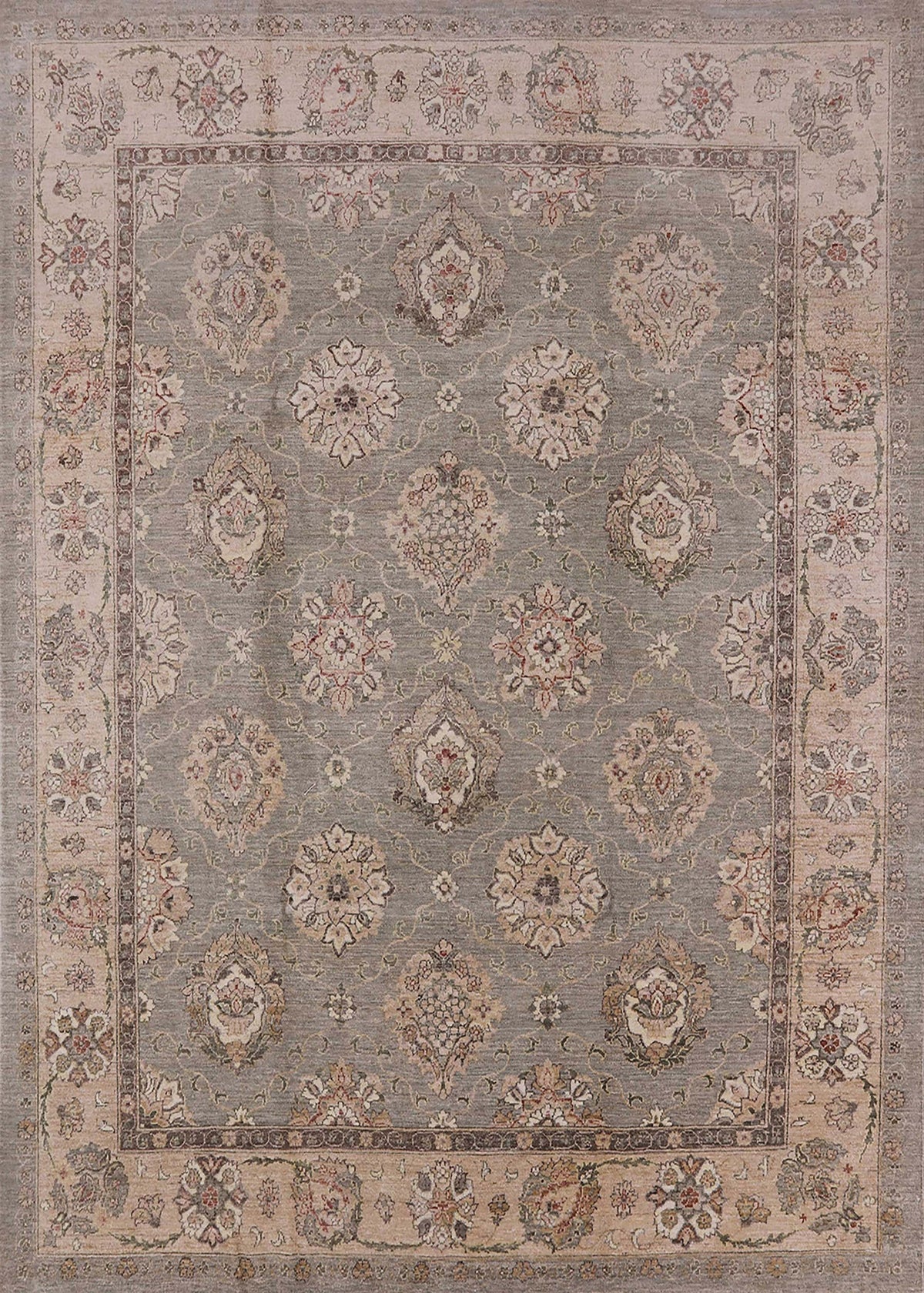 Dark Almond Brown Rectangle Oriental Area Rug B647216