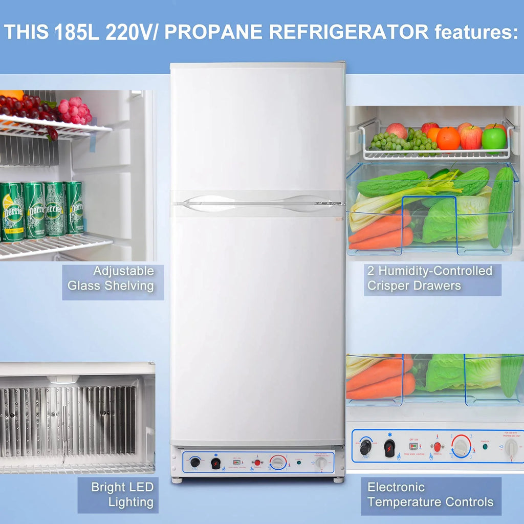6.5 Cu ft Propane Gas Refrigerator with Freezer O924483