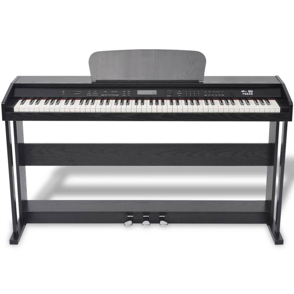 88-Key Digital Piano with Pedals Black H521