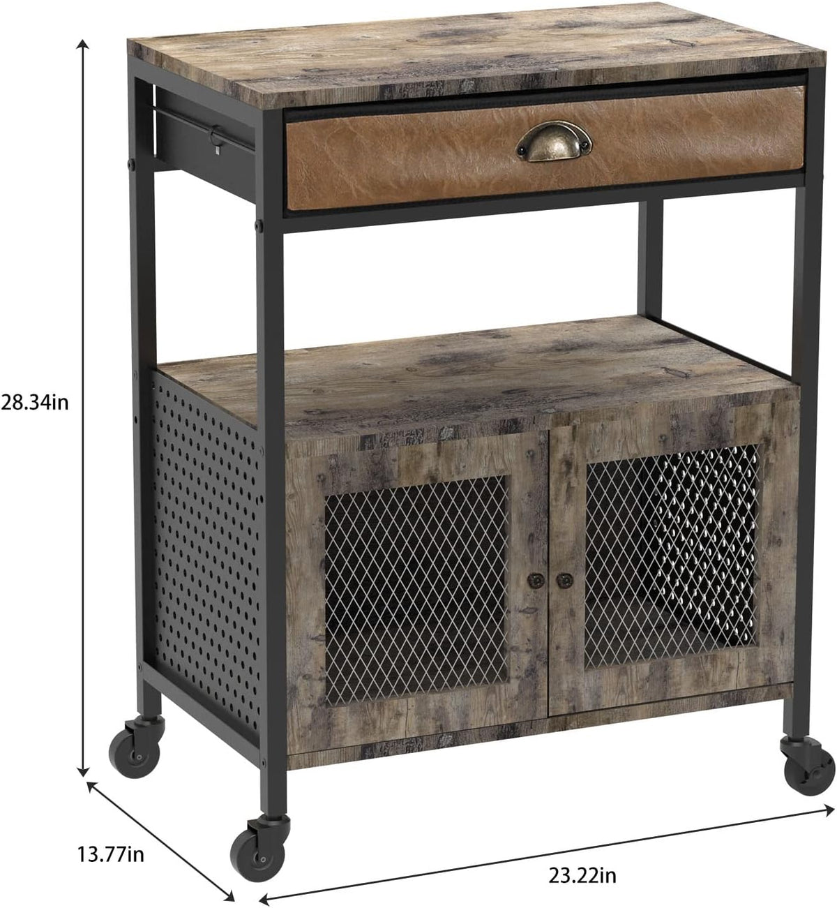 Mobile Printer Stand with Storage and Drawer E518901