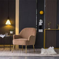 Brown Velvet Accent Chair Q956188
