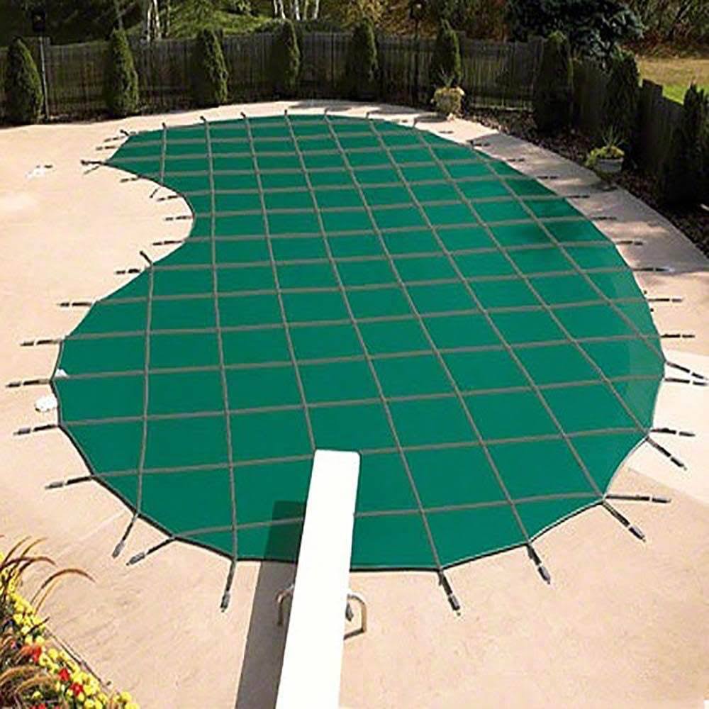 Rectangle Mesh Inground Swimming Pool Safety Cover D2746