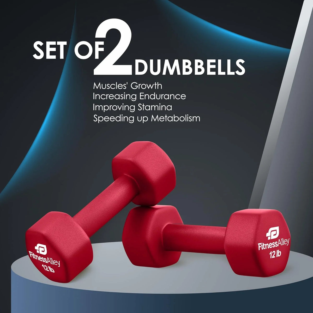Neoprene Coated Dumbbells Set of 2 17.5 Pounds Y163637